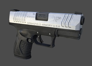 springfield armory xd m 38 45 acp 3 8 arsenal compacto jogo arma mão mcclish modelo pistola a cidade de 3d print model - Mito3D