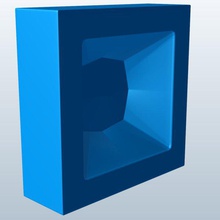 piazza rubino v1 ruby novità ghiaccio cubo vassoio stampabile lowpoly 3d print model - Mito3D
