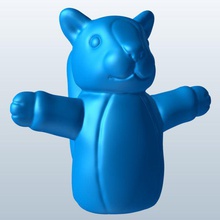 esquilo v1 fantoche brinquedos printable lowpoly 3d print model - Mito3D