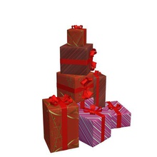 stack gifts v2 containers printable lowpoly 3d print model - Mito3D