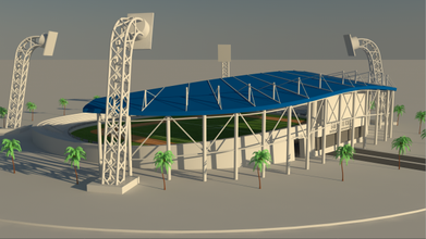 Stadion Architektur 3d print model - Mito3D