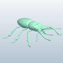 stag beetle v1 geyik böcekler yazdırılabilir lowpoly 3d print model - Mito3D