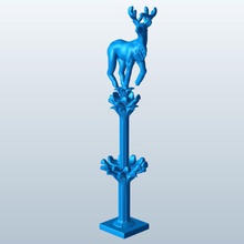 stag v2 geyik çeşme mimarlık yazdırılabilir lowpoly 3d print model - Mito3D