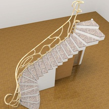 stairzip arquitetura a arte elementos etsale fin corrimão escada modelo moderno nouveau ferroviário siecle zip escadas tiffani 3d print model - Mito3D
