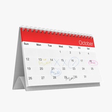 in piedi calendario agenda arredamento mobili modello office planner promo di pianificazione stand sweiry tv tabella 3d print model - Mito3D