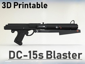 star wars dc-15s blaster 3d printable rifle authentic cad carbine clone cosplay costume dc 15s game gun sci fi solidworks toy toygun weapons 3d print model - Mito3D