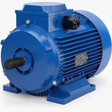 parado motor elétrico assíncrona o azul fábrica indução industrial ma a máquina modelo partes planta processamento renderstuff rotação rotator rotor do estator técnica típica habitual 3d print model - Mito3D