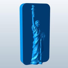 statue liberty v1 landmarks printable lowpoly 3d print model - Mito3D