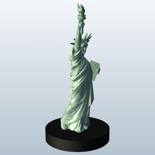 statue liberty v1 Freiheit Sehenswürdigkeiten bedruckbar ist lowpoly 3d print model - Mito3D
