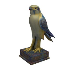 statua v1 egiziano falcon statue busti stampabile lowpoly 3d print model - Mito3D