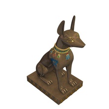statue v1 anubis statues busts printable lowpoly 3d print model - Mito3D