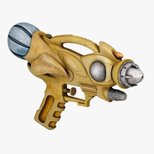steampunk pistola aggeliki braccio fantasia fi futuristico gioco la modello retrò sic piccola l'arma 3d print model - Mito3D