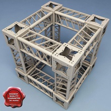 çelik kafes koleksiyonu 3d molier mimarlık ışın bina toplama construct inşaat elemanları kirişli Sanayi max mb metal model parçalar parça çatı sahne yapısı destek truss V-ray'in duvar 3d print model - Mito3D