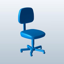 steno chair v1 furniture printable lowpoly 3d print model - Mito3D