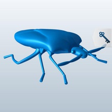 stink bug v1 fedor erro insetos printable lowpoly 3d print model - Mito3D