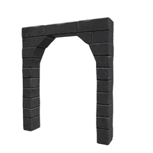stone arch ancient antique arched architecture building carved column door elements fantasy gate gothic lower model old poly rock structure temples visnum 3d print model - Mito3D