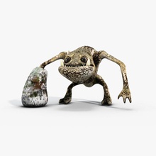 stone creature animal big cartoon character creatures cute game golem high little lower model monster mountain poly price quality ready reptiles rock rocky troll tstudio2015 turtle well 3d print model - Mito3D