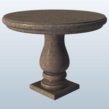 pierre table de jardin v1 à l'extérieur imprimable lowpoly 3d print model - Mito3D