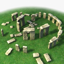 stonehenge architecture coswiz historic landmark landscape model monument neolithic scene structure 3d print model - Mito3D