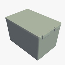 storage container v2 containers printable lowpoly 3d print model - Mito3D