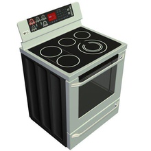 cuisinière v1 le poêle gamme les appareils imprimable lowpoly 3d print model - Mito3D