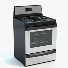 fogão abramsdesign aparelho cozido elétrico mobiliário gás a cozinha modelo forno intervalo inoxidável de aço fogões topo 3d print model - Mito3D