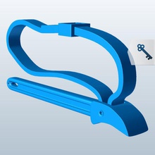 chiave a nastro v1 cinturino inglese strumenti attrezzature stampabile lowpoly 3d print model - Mito3D
