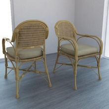 Hasır sandalye yastık archestudio mimarlık detay elemanları mobilyalar mobilya iç model rattan saman traw wicker wocker ahşap 3d print model - Mito3D