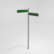 street sign name 02 architecture city construction detail drive elements exterior kymar model motorway realistic road rural suburbs tracks traffic urban 3d print model - Mito3D