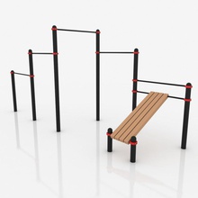 street workout parallel bars horizontal bar paw-10 10 3d apparatus bench down equipment exercise fitness gym gymnastic hor horse lower midavidum model olimpic outdoor paws poly pull sport vaulting wall 3d print model - Mito3D