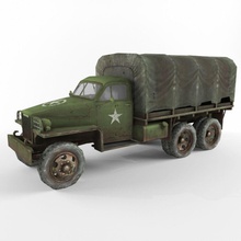 studebaker us6 car during ii lower lowpoly military model poly produce soviet state transport truck union united vehicle war world wwii xxxgaurangaxxx 3d print model - Mito3D