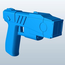stun gun v1 weapons armor printable lowpoly 3d print model - Mito3D