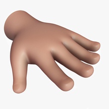 stylized hand small anatomy baby body boy cartoon character child dagoggles extremities female finger five girl human kid limbs male model palm parts science stylish toon 3d print model - Mito3D