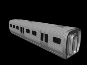 metro vagonunda araba gidip makeity model yeni yolcu demiryolu tren ulaşım araç york 3d print model - Mito3D