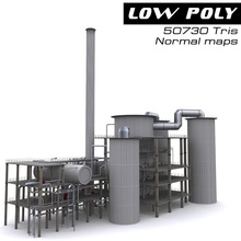 sulfur plant 3dfreelancerus architecture building chemical complex energy factory game industrial lower lowpoly model piping poly power ready real refinery structural structure tank time tool urban 3d print model - Mito3D