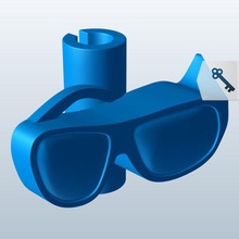 sunglasses v1 bike spoke clip toys printable lowpoly 3d print model - Mito3D