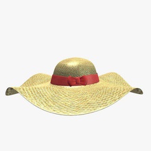 sunhat v1 sun hat apparel printable lowpoly 3d print model - Mito3D