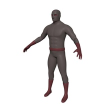 super hero-low poly action bodybuilder cartoon character comic dc fantasy fat figure funny guys hero human incredibles lower male man model muscle ninja obese ocstard person 3d print model - Mito3D