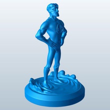 Superhelden-action-Figur v1 Superheld Aktion Abbildung - Spielzeug bedruckbar ist lowpoly 3d print model - Mito3D