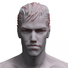 superhero head 3dchars anatomy body boy character cool cutting eye face guys hair handsome human male man model people person realistic sculpture zbrush 3d print model - Mito3D