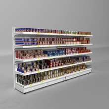 supermarket shelves canned meals 3dcochise beal beef campbell can chili collection convenience corn food grocery meal model product sauce shelf soup steak store 3d print model - Mito3D