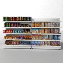 supermarket shelves 3dcochise box can candycookies cereal chipped collection convenience food grocery laying model product shelf soup store 3d print model - Mito3D