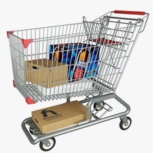 supermarket shopping cart 3d bag basket buy container crate envelope food frame grocery items list market mart model modelbay move shop storage supply vehicle vray wall wheel 3d print model - Mito3D