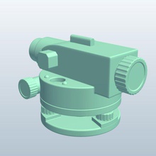survey level no tripod v1 tools equipment printable lowpoly 3d print model - Mito3D