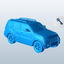 suv táxi v1 veículos printable lowpoly 3d print model - Mito3D