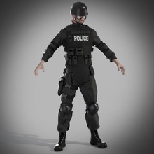 swat police assault character clothes commando cop delta fbi game guard gun guys human law m4 male man model navy officer pis88 policeman rescue sas seal soldier terrorism weapon 3d print model - Mito3D