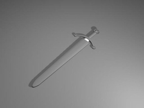 swordmb 3dtempest blade knife knight sword mb weapon 3d print model - Mito3D