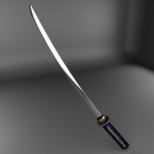 kılıç Asya bıçak Çin kesme avcı mücadele oyun endüstriyel Japon katana khaledx öldürmek melee model ninja eski parçalar trojan uvw savaşçı vs silah 3d print model - Mito3D