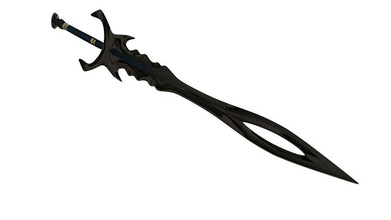 l'épée de la lame coupe fantaisie jumproper épée longue mêlée le métal modèle runescape brillant l'arme 3d print model - Mito3D