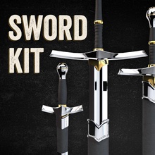 sword kit 2 alejaouhari battle blade collection cutting dagger giant hand knife knight melee metal model one razor sharp two war weapon 3d print model - Mito3D